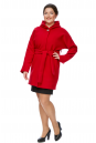 Женское пальто из текстиля с капюшоном 8002493