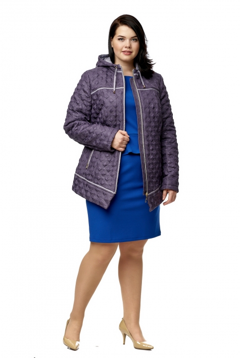 Куртка женская из текстиля с капюшоном 8017318