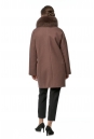 Женское пальто из текстиля с воротником, отделка песец 8017717-3