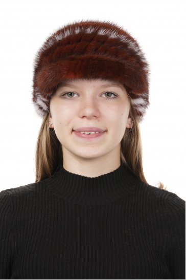 Шапка женская из норки