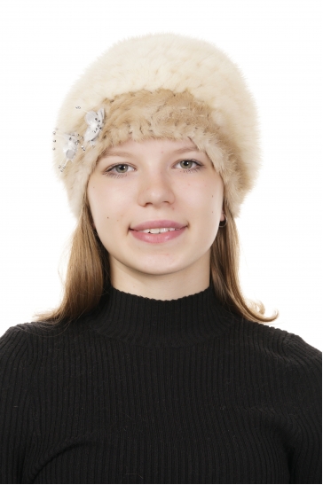 Шапка женская из норки