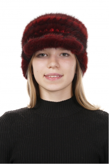 Шапка женская из норки