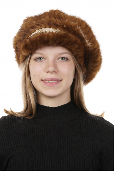 Шапка женская из норки