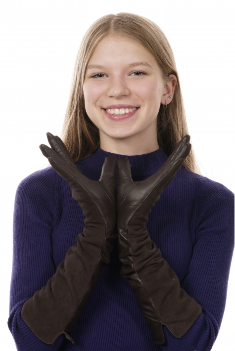 Перчатки женские кожаные 8020241