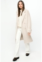 Женское пальто из текстиля с воротником 8022131-2
