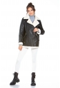 Женская кожаная куртка из эко-кожи с воротником, отделка искусственный мех 8022589-2