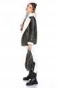 Женская кожаная куртка из эко-кожи с воротником, отделка искусственный мех 8022589-8