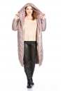Женское пальто из текстиля с капюшоном 8022594-2