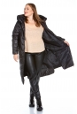 Женское пальто из текстиля с капюшоном 8022595-11