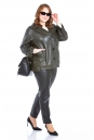 Женская кожаная куртка из натуральной кожи с воротником 8022663-4