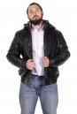 Мужская кожаная куртка из эко-кожи с капюшоном, отделка искусственный мех 8022702-4