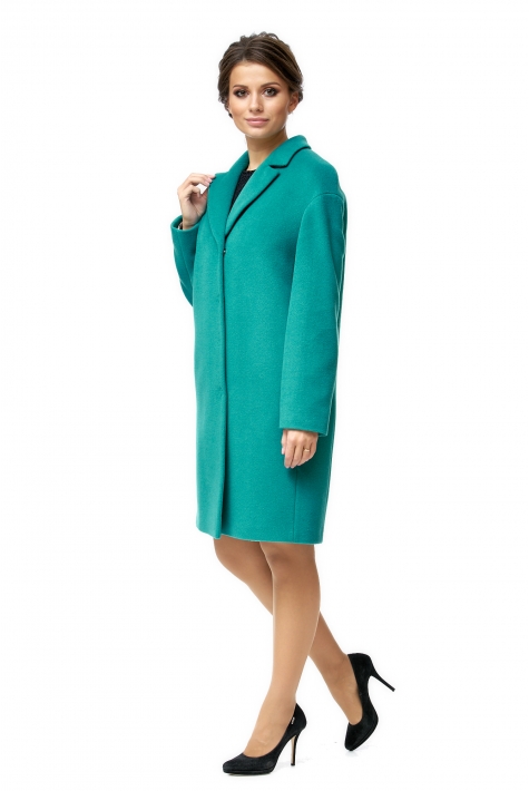 Женское пальто из текстиля с воротником 8023291