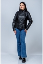 Женская кожаная куртка из эко-кожи с воротником 8023360-11