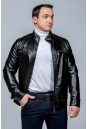 Мужская кожаная куртка из эко-кожи с воротником 8023459