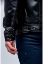 Мужская кожаная куртка из эко-кожи с воротником 8023459-5