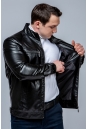Мужская кожаная куртка из эко-кожи с воротником 8023459-13