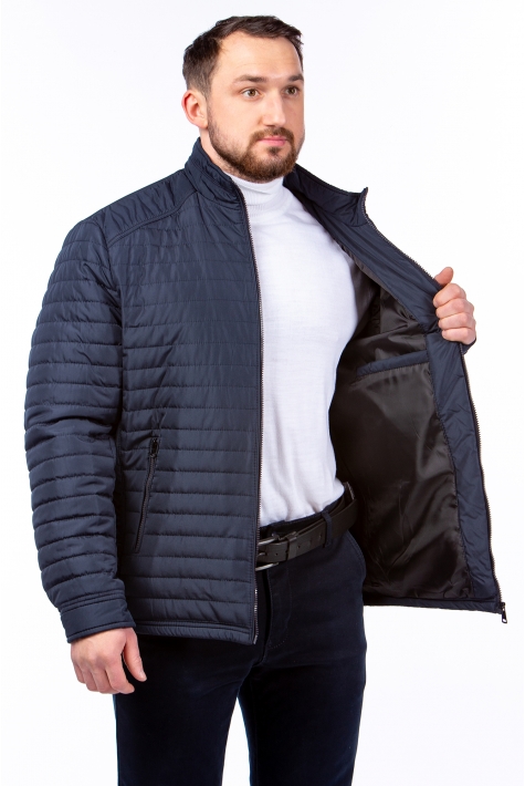 Куртка мужская из текстиля с воротником 8023500