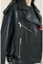 Женская кожаная куртка из натуральной кожи с воротником 8024133-7