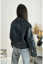 Женская кожаная куртка из натуральной кожи с воротником 8024136-5